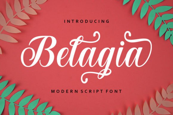 Belagia Script: A Creative Font for Modern Branding