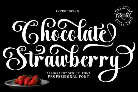 Chocolate Strawberry: A Calligraphy Script for Elegant Design