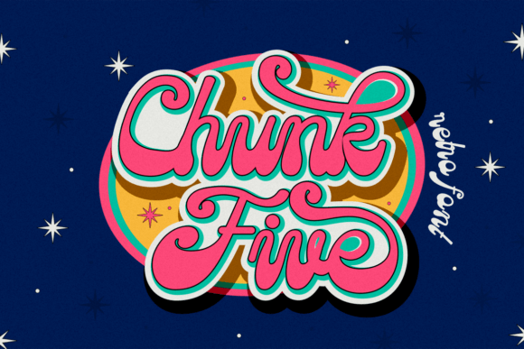 Chunk Five: The Bold Retro Font for Vintage Design