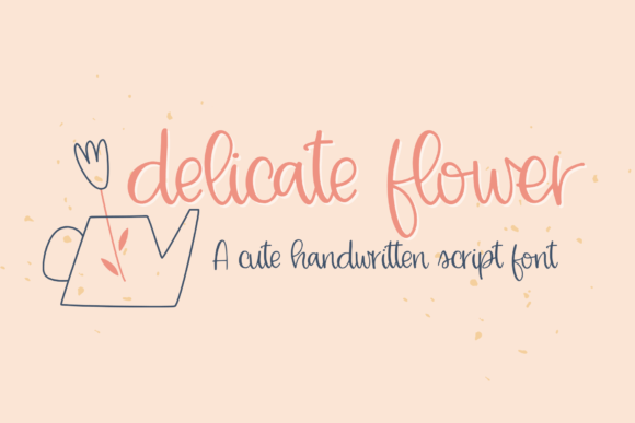 Delicate Flower: A Script Font for Whimsical Charm