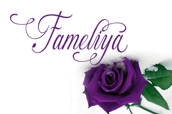 Fameliya: A Script Font That Brings Elegance to Every Project