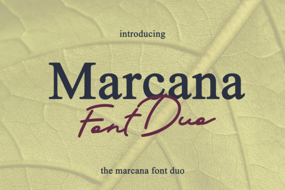 Marcana: The Duo Font for Modern Branding