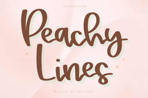 Why Peachy Lines is Your New Favorite Bouncy Script Font