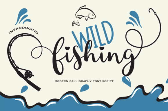Wild Fishing: A Modern Calligraphy Script for Authentic Brands